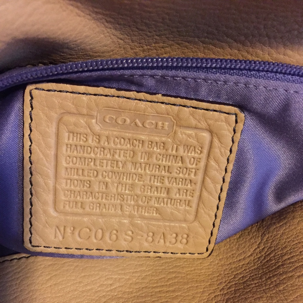 Authentic Coach Leather Purse | Tan - Picture 6 of 6